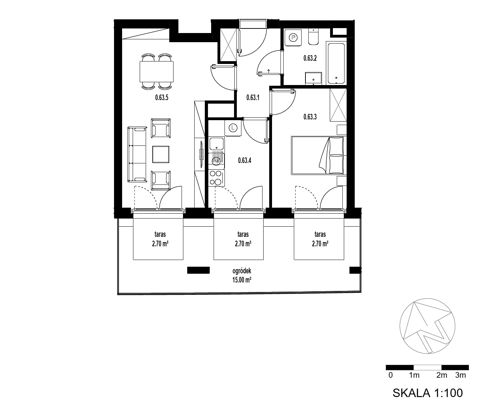 Plan 2 pok. 49m²