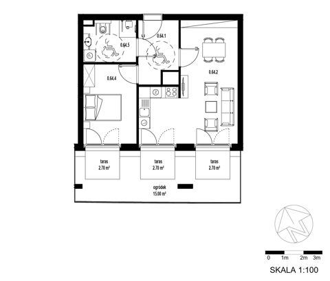 Plan 2 pok. 50m²