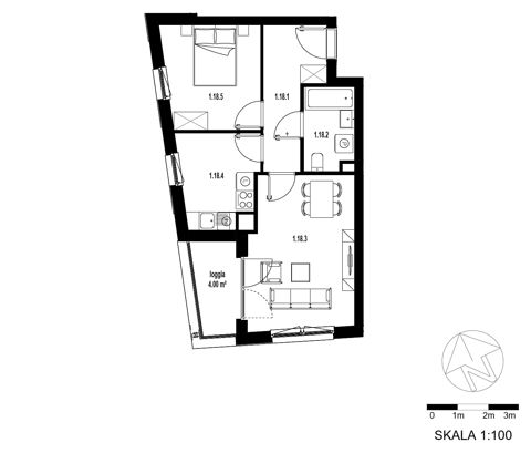 Plan 2 pok. 47m²