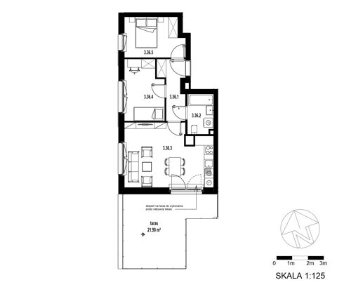 Plan 3 pok. 51m²