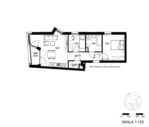 Plan 3 pok. 53m²
