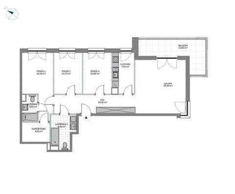Plan 4 pok. 99m²