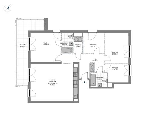 Plan 4 pok. 115m²