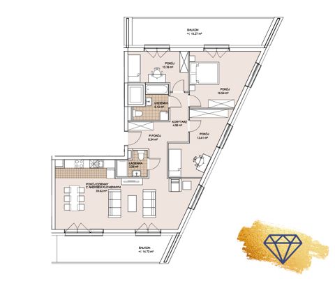 Plan 4 pok. 101m²