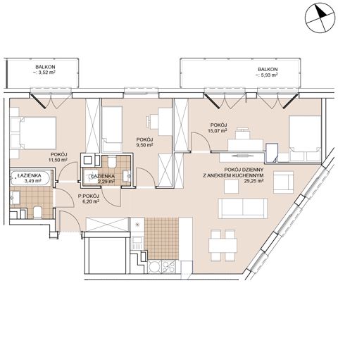 Plan 4 pok. 77m²