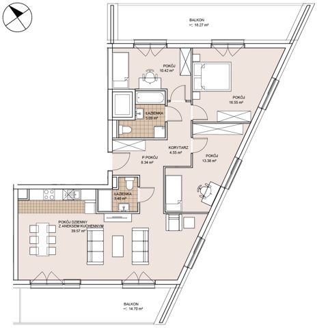 Plan 4 pok. 101m²
