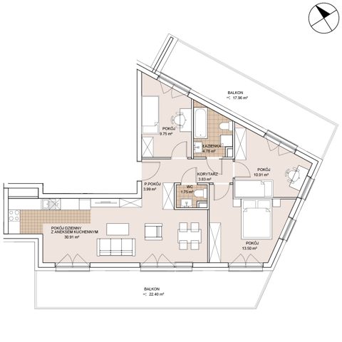 Plan 4 pok. 79m²
