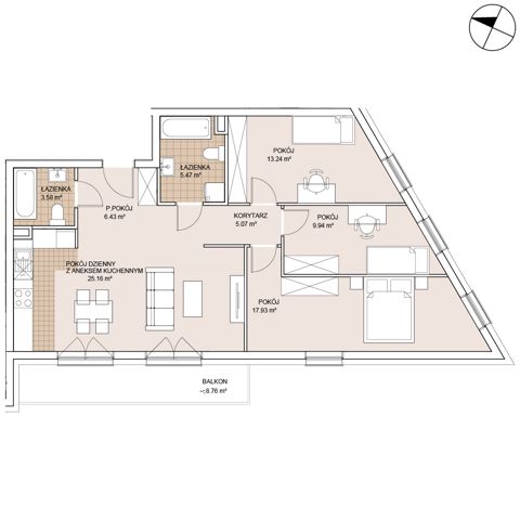 Plan 4 pok. 87m²