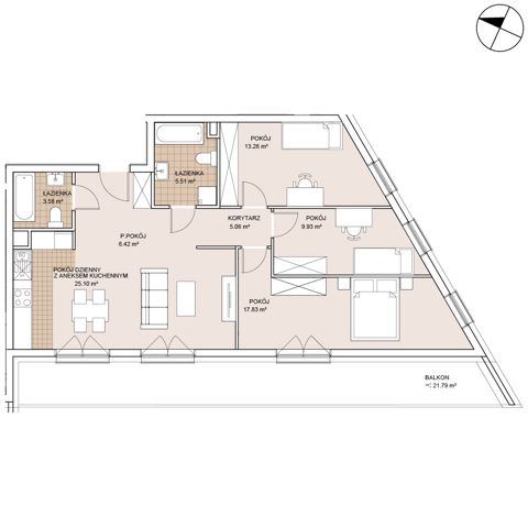Plan 4 pok. 87m²