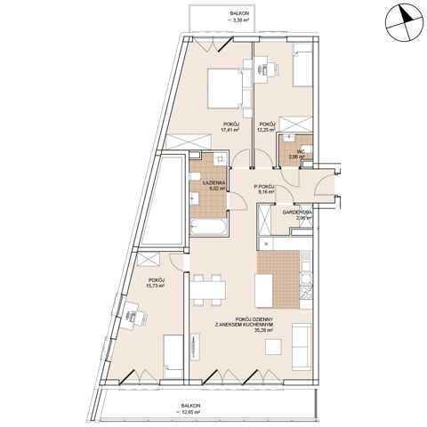 Plan 4 pok. 101m²
