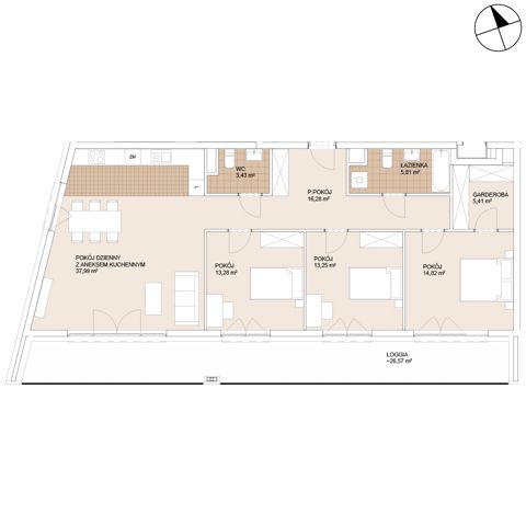 Plan 4 pok. 110m²