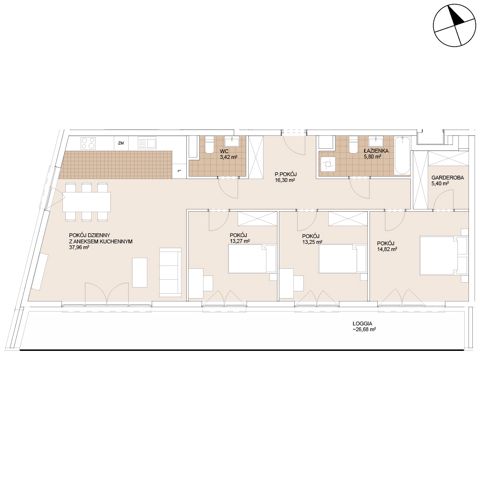 Plan 4 pok. 110m²