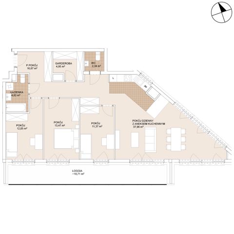 Plan 4 pok. 104m²