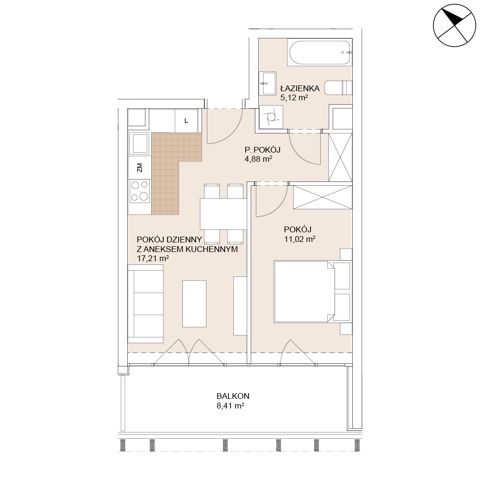 Plan 2 pok. 38m²