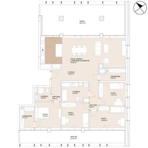 Plan 5 pok. 142m²