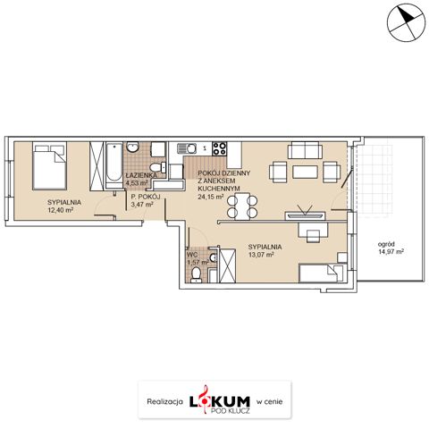 Plan 3 pok. 59m²