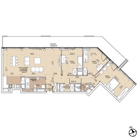 Plan 4 pok. 114m²