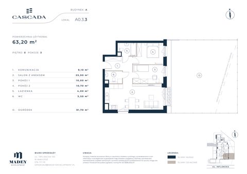 Plan 3 pok. 63m²