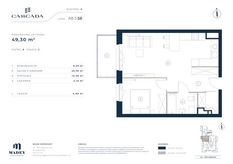 Plan 2 pok. 49m²