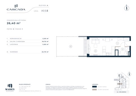 Plan 1 pok. 26m²