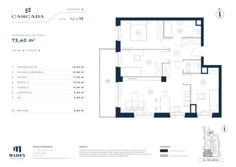 Plan 4 pok. 73m²