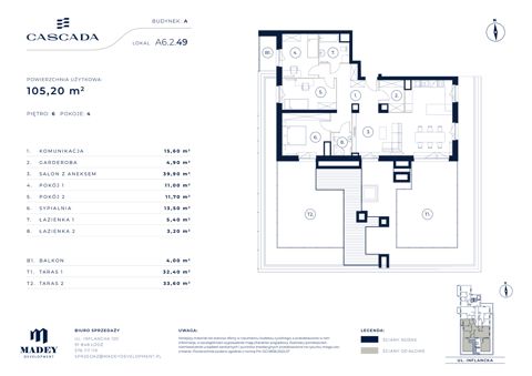 Plan 4 pok. 105m²
