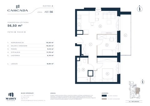 Plan 3 pok. 57m²