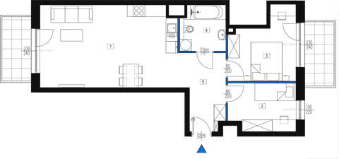Plan 3 pok. 63m²