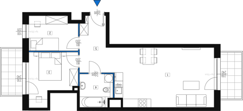 Plan 3 pok. 62m²