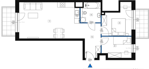 Plan 3 pok. 63m²