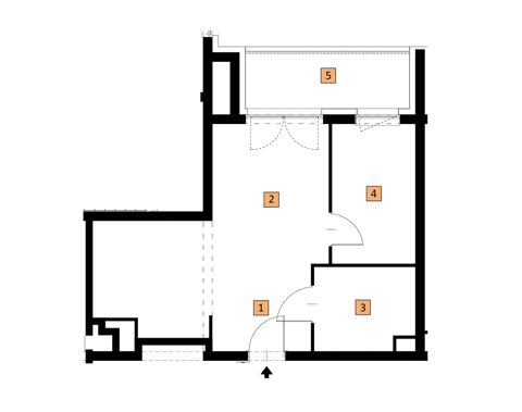 Plan 2 pok. 42m²
