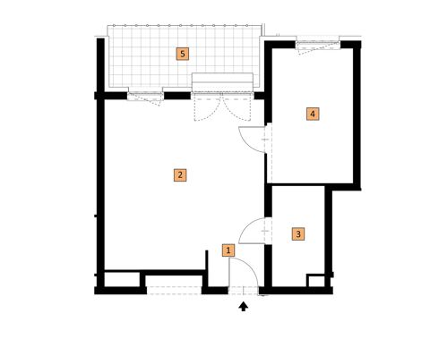 Plan 2 pok. 48m²