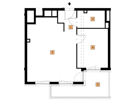 Plan 2 pok. 52m²