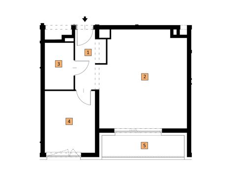 Plan 2 pok. 50m²