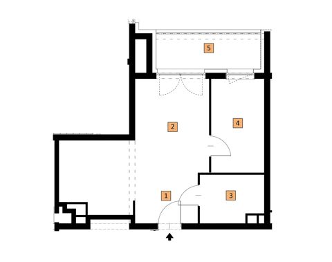 Plan 2 pok. 42m²