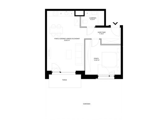 Plan 2 pok. 52m²