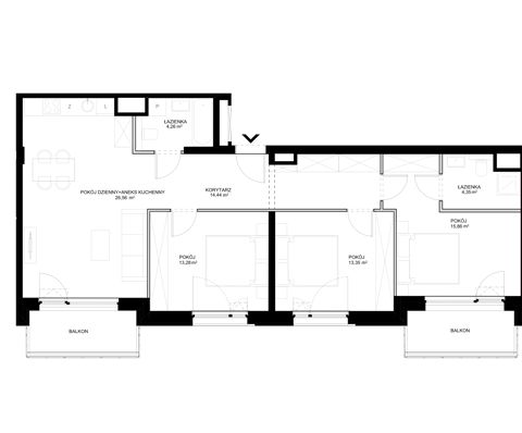 Plan 4 pok. 92m²