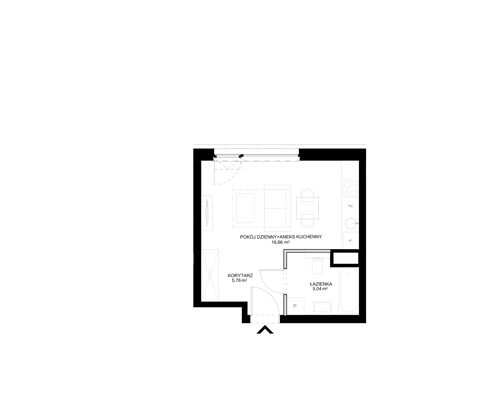 Plan 1 pok. 27m²