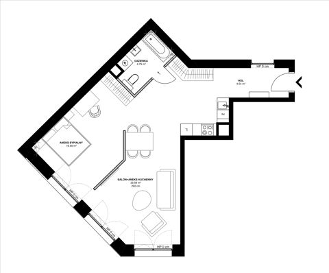 Plan 2 pok. 61m²