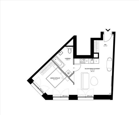 Plan 2 pok. 44m²