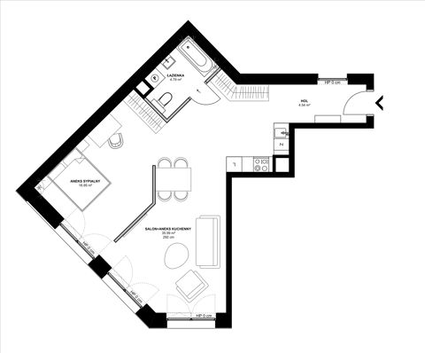 Plan 2 pok. 62m²