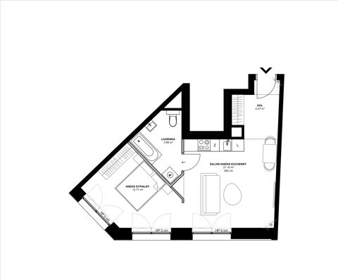Plan 2 pok. 44m²