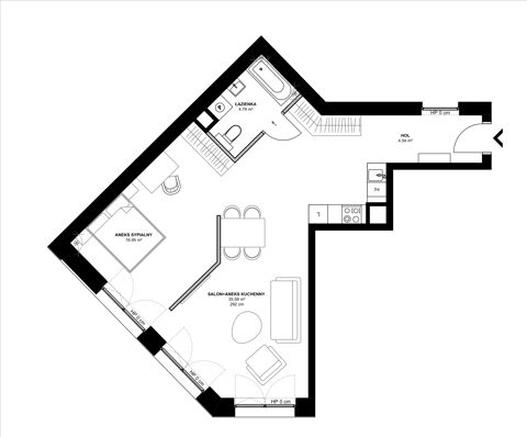 Plan 2 pok. 62m²