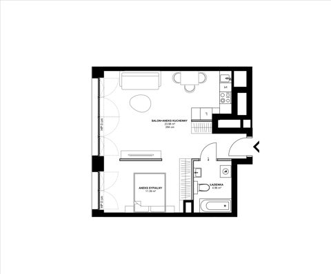 Plan 2 pok. 44m²