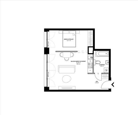 Plan 2 pok. 45m²