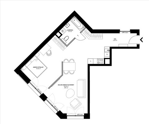 Plan 2 pok. 62m²
