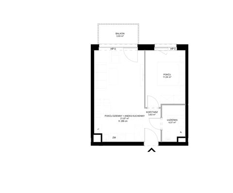 Plan 2 pok. 41m²