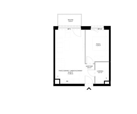 Plan 2 pok. 41m²