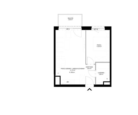 Plan 2 pok. 40m²