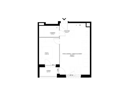 Plan 2 pok. 49m²